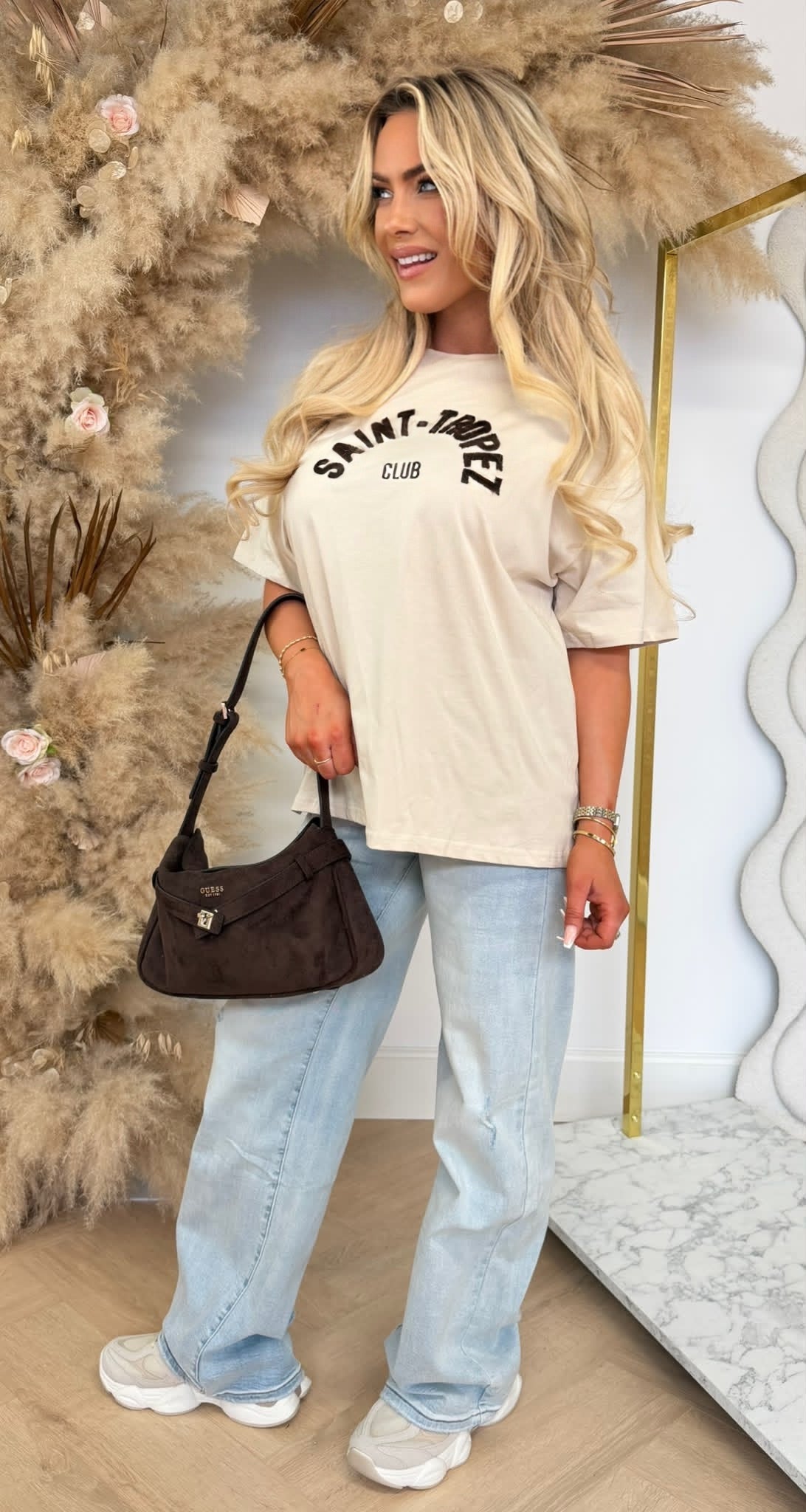 SAINT TROPEZ CLUB TEE 1030 BEIGE