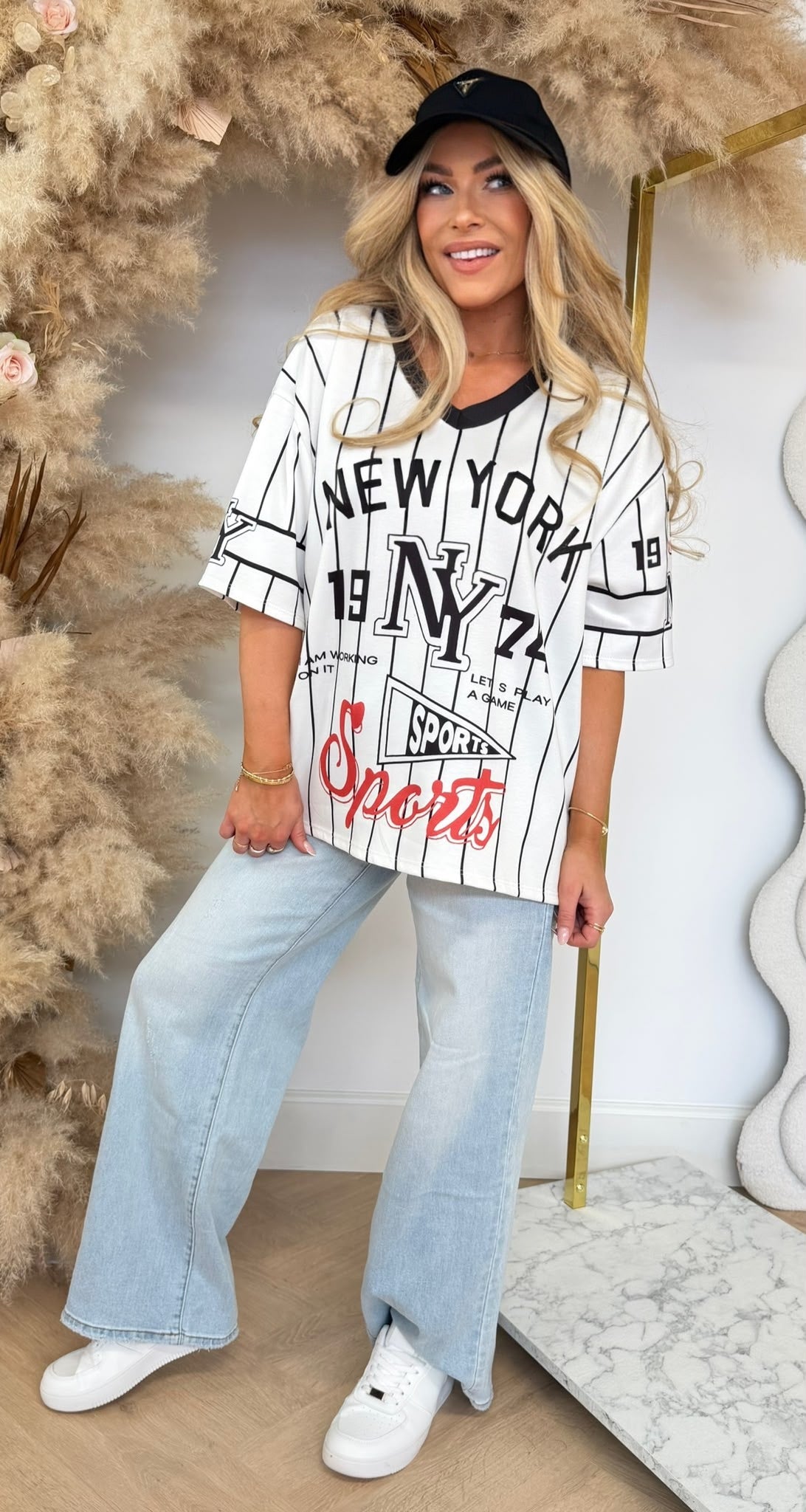 REBEL SPORTS BASEBALL SHIRT OFFWHITE