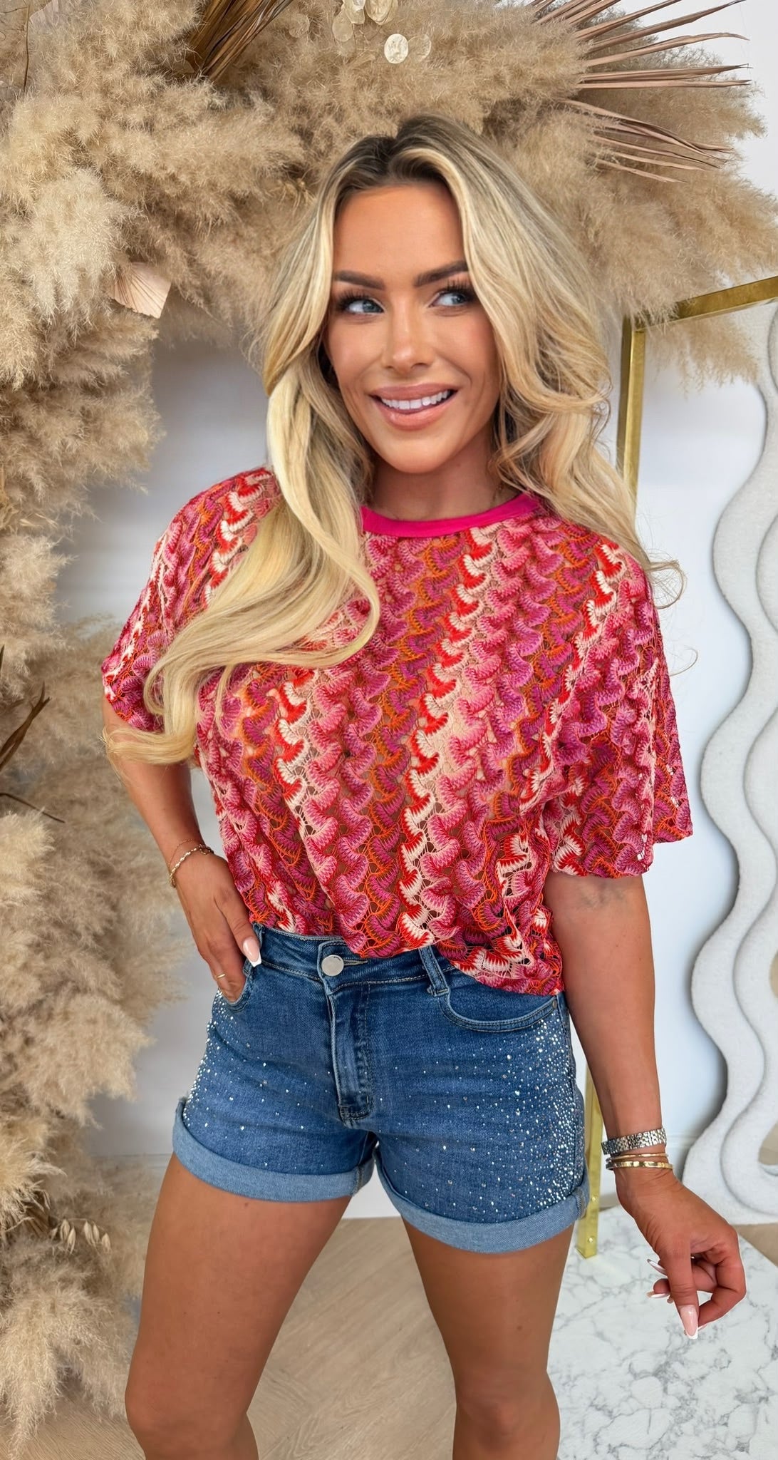MACY WAVE TOP FUCHSIA