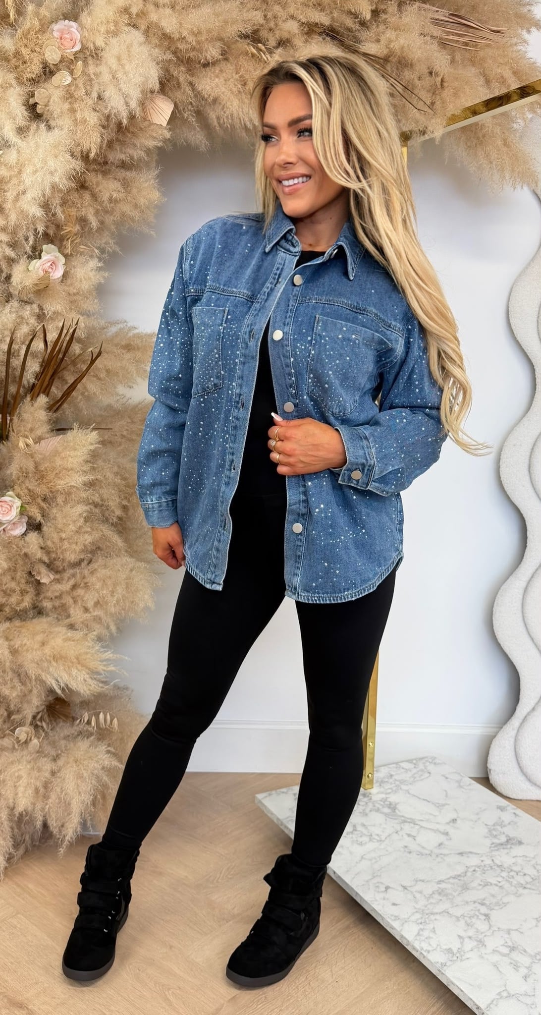 MISS SPARKLE BLOUSE 1205 BLUE