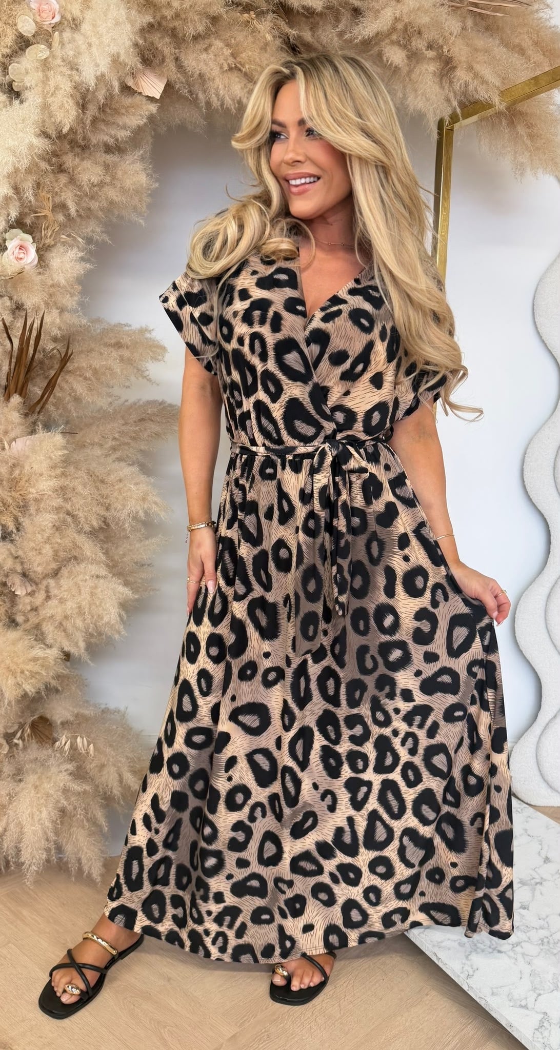 PANTHER TRAVEL LUS DRESS BEIGE