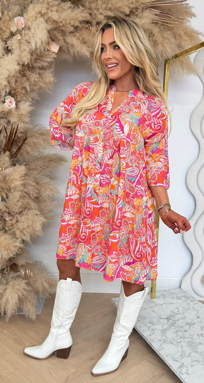 ESTEE BOHO PRINT DRESS