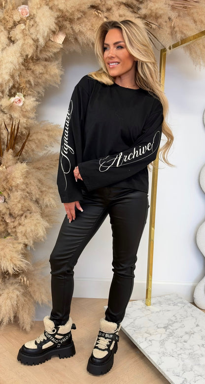 SIGNATURE LONGSLEEVE 312 BLACK