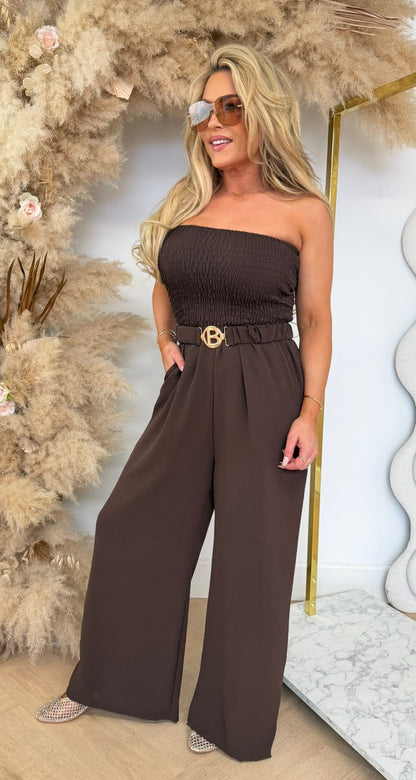 MONACO B BELT JUMPER CHOCO