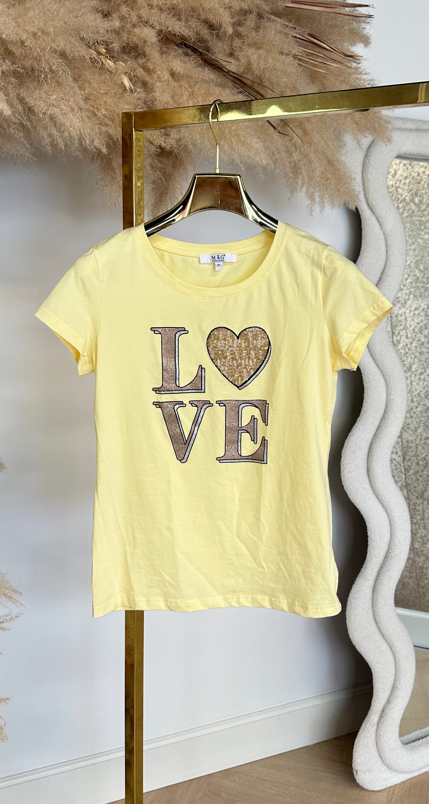 LOVE SHINE T-SHIRT 13666 YELLOW