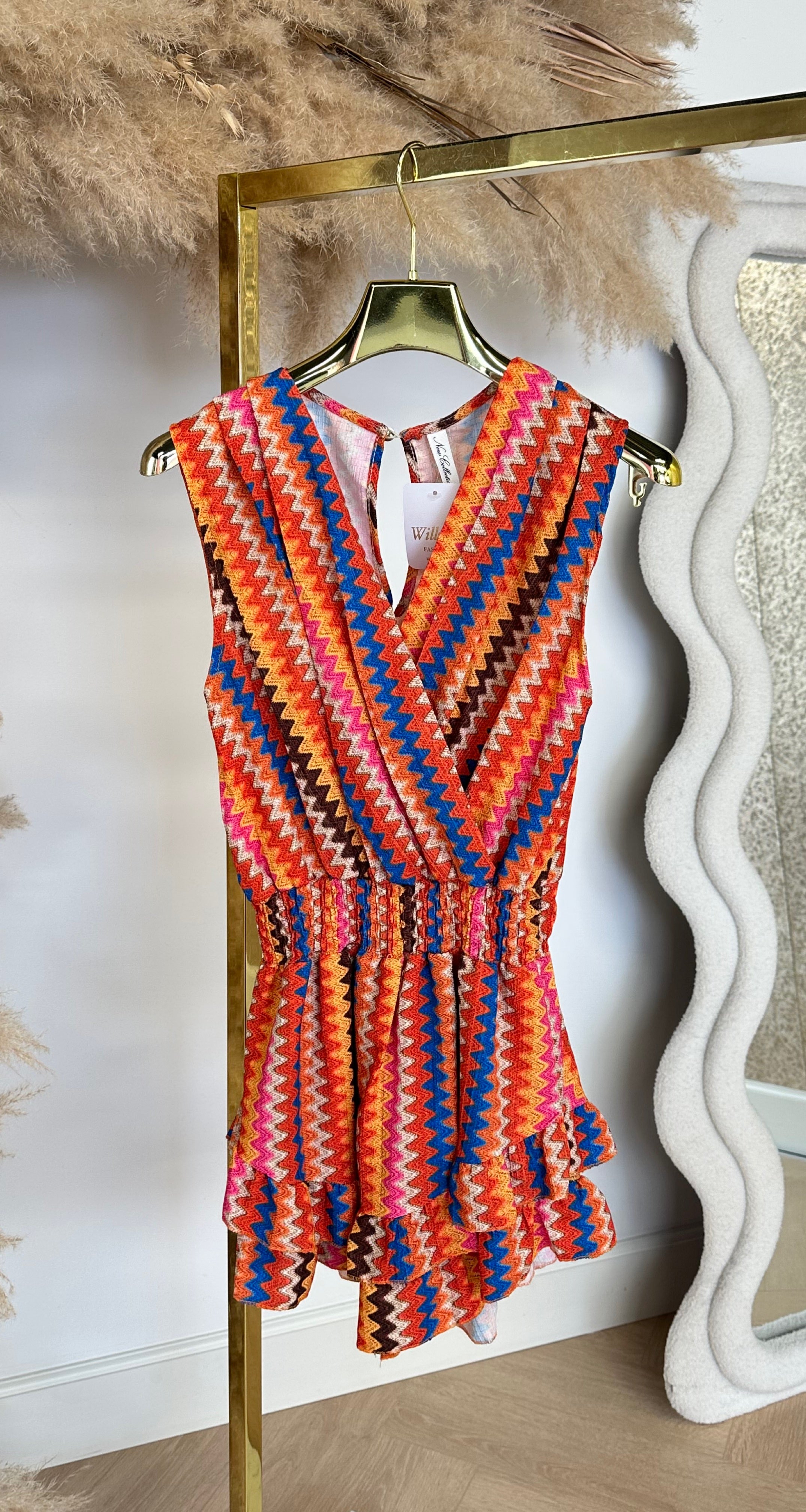 MAE MISSONI PLAYSUIT ORANGE
