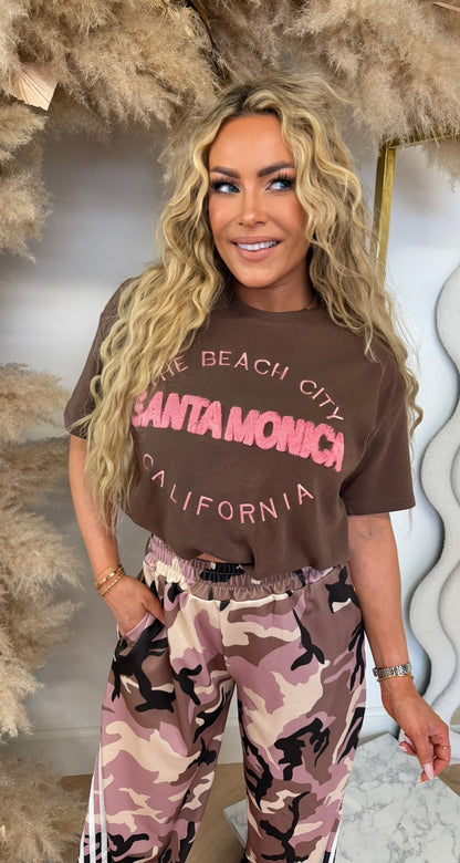SANTA MONICA TEE 8011599 COFFEE