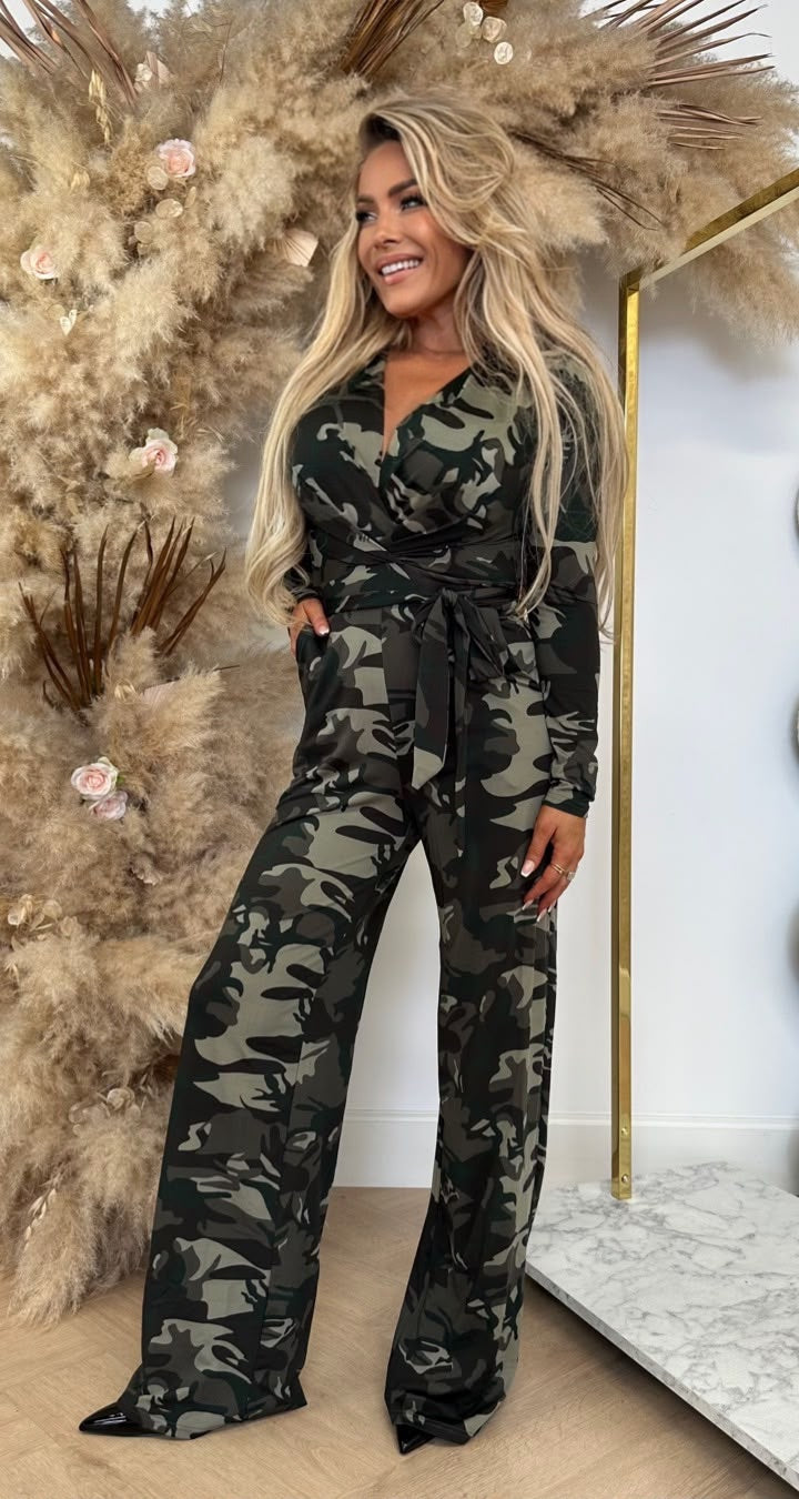 CHIC TRAVEL JUMPSUIT 7561 CAMO