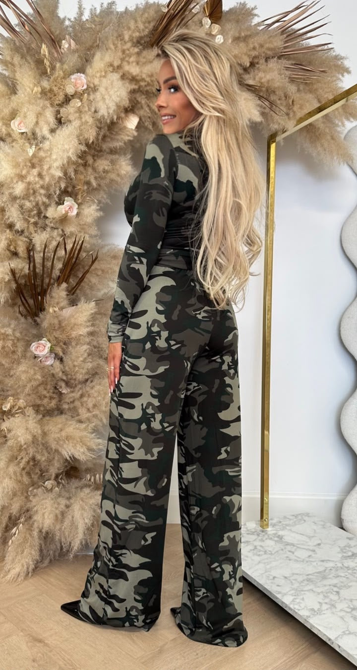 CHIC TRAVEL JUMPSUIT 7561 CAMO