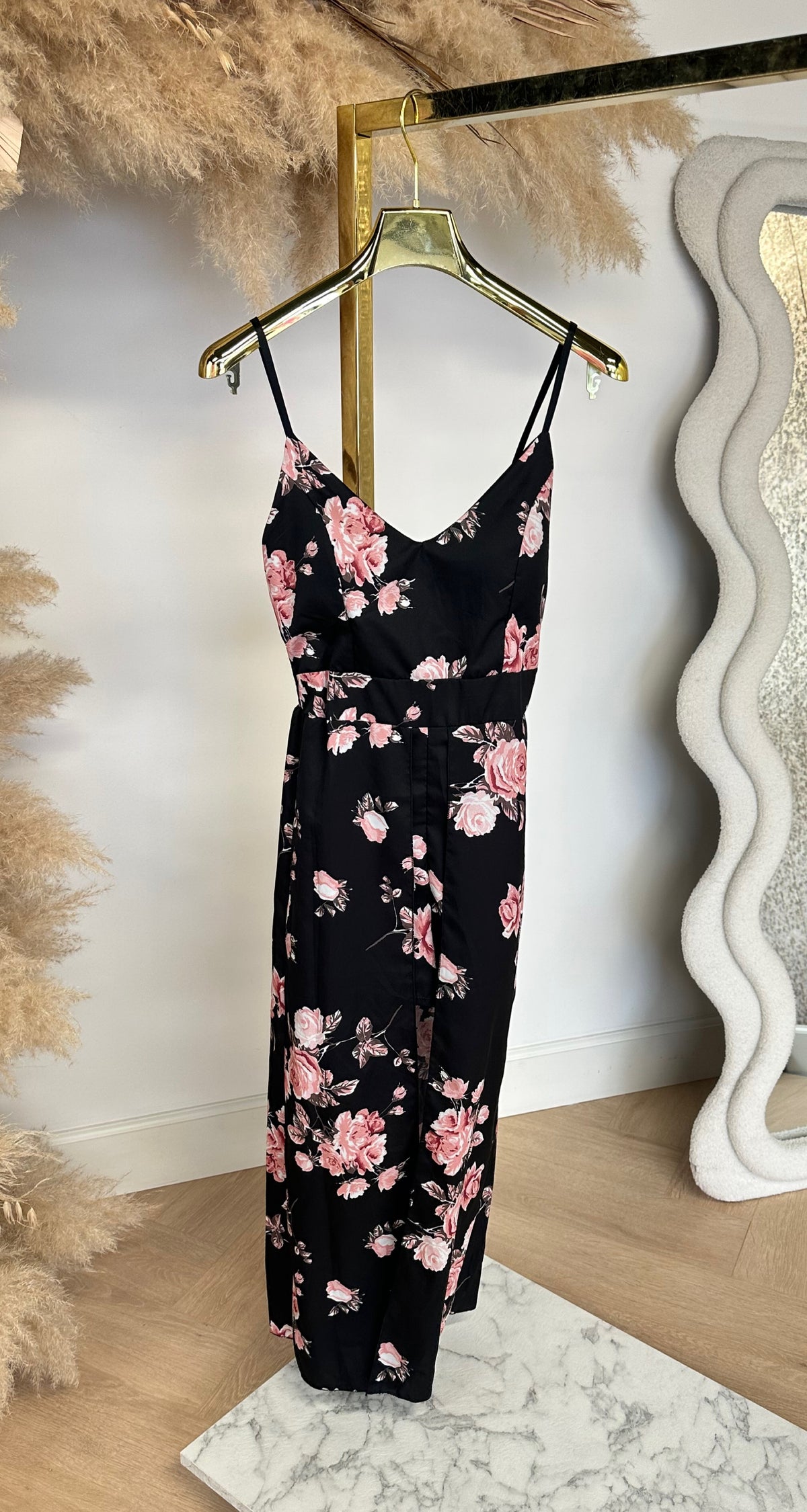 ROSE PLAYSUIT BLACK