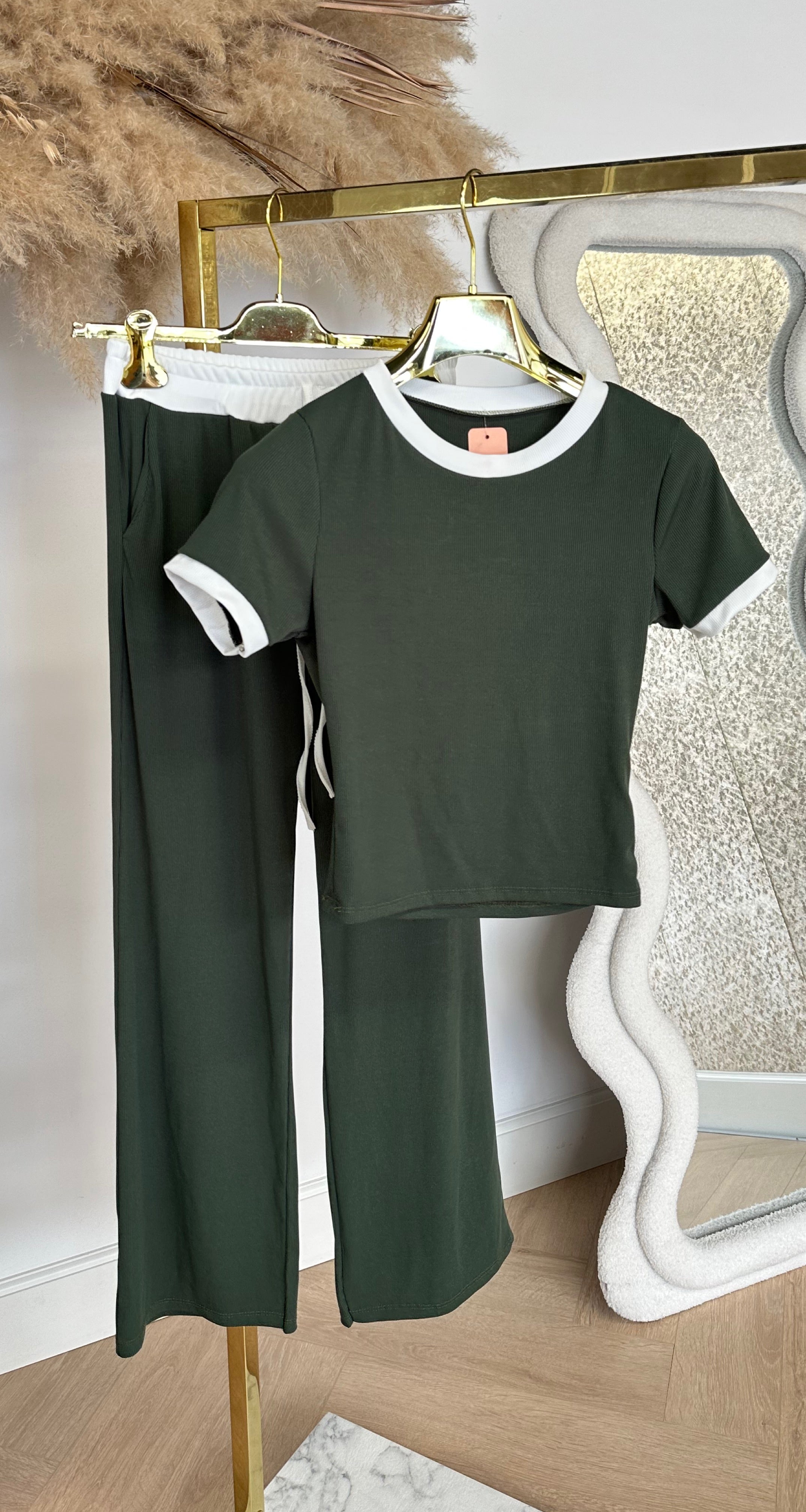 SMALL RIB SET ARMY GREEN
