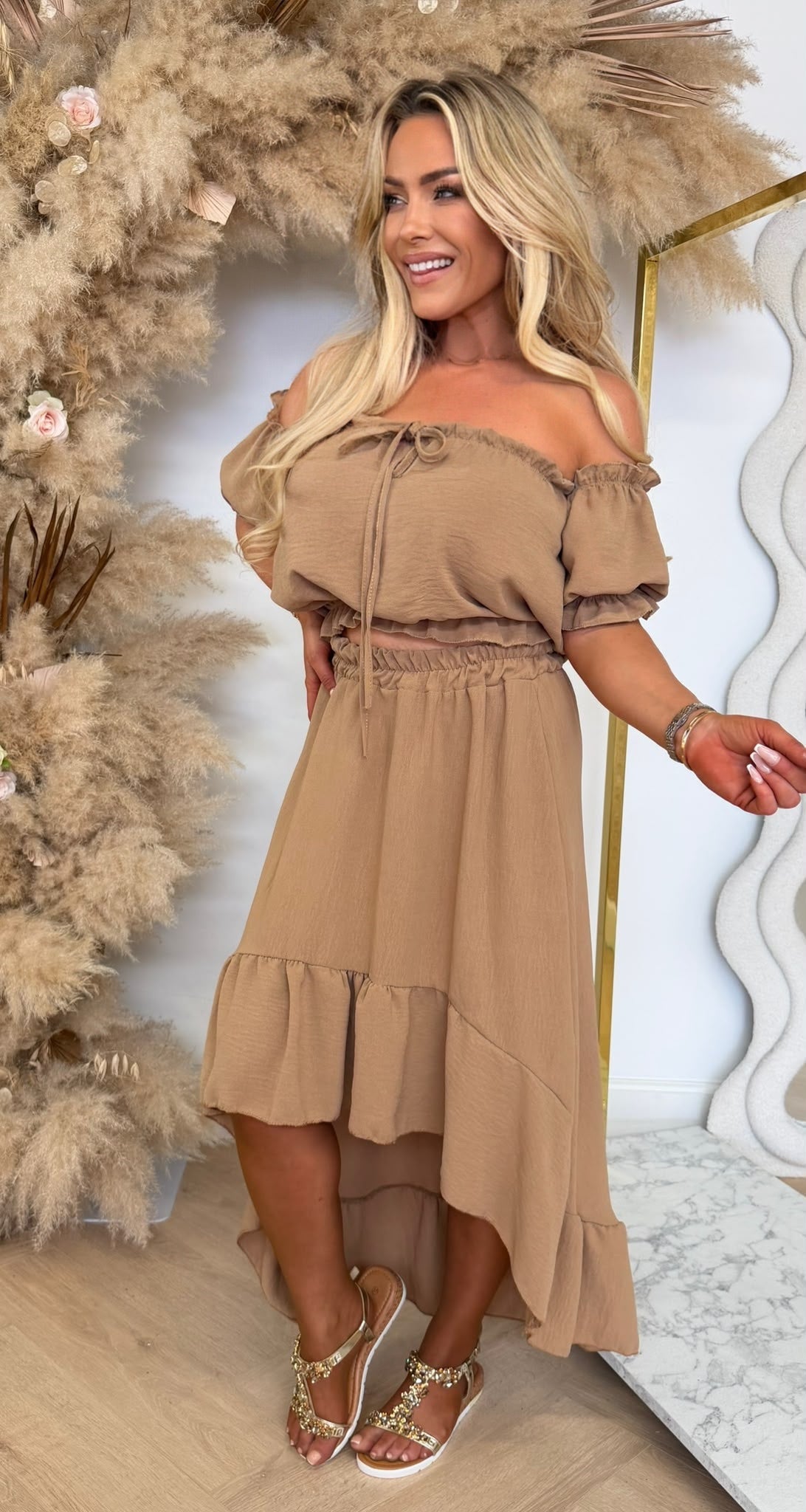 MYRTE 2 PIECE SET BEIGE