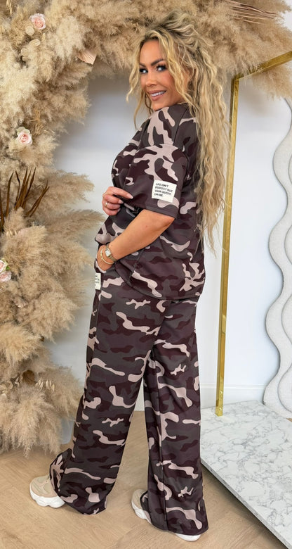 LOUNA ARMY EMBLEEM SET BROWN