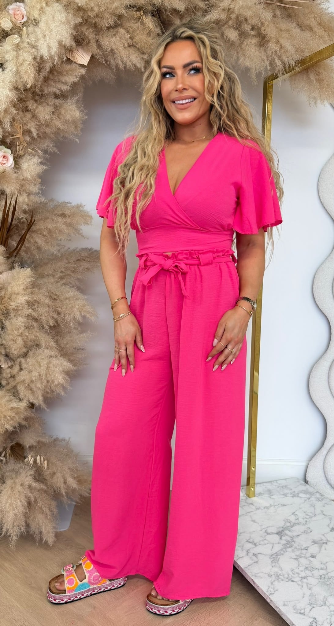 OPEN BACK STRIK SET FUCHSIA