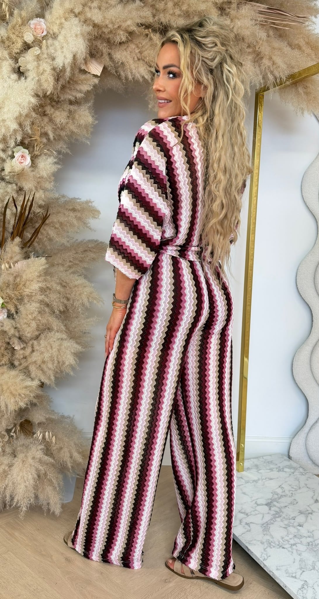 DREAMY SUMMER KNOOP CO ORD SET BORDEAUX