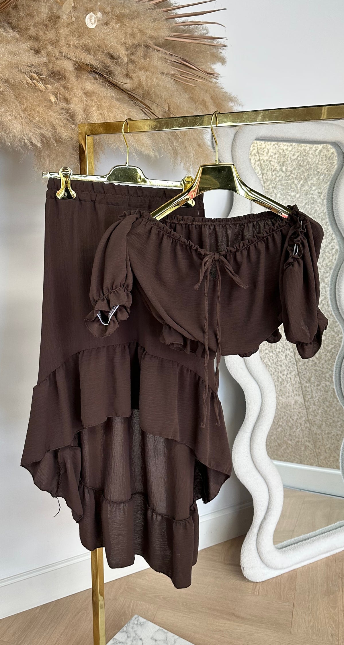MYRTE 2 PIECE SET CHOCO