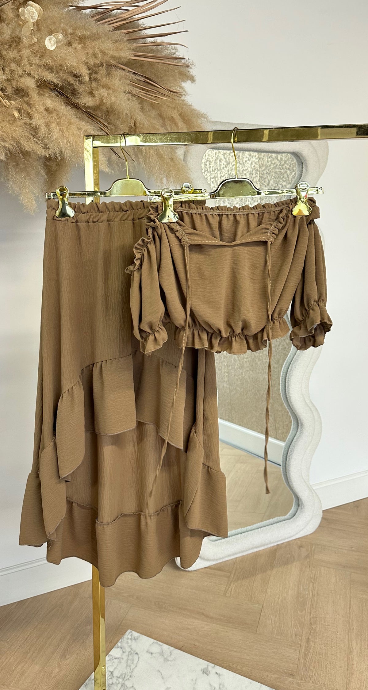 MYRTE 2 PIECE SET DARKBEIGE