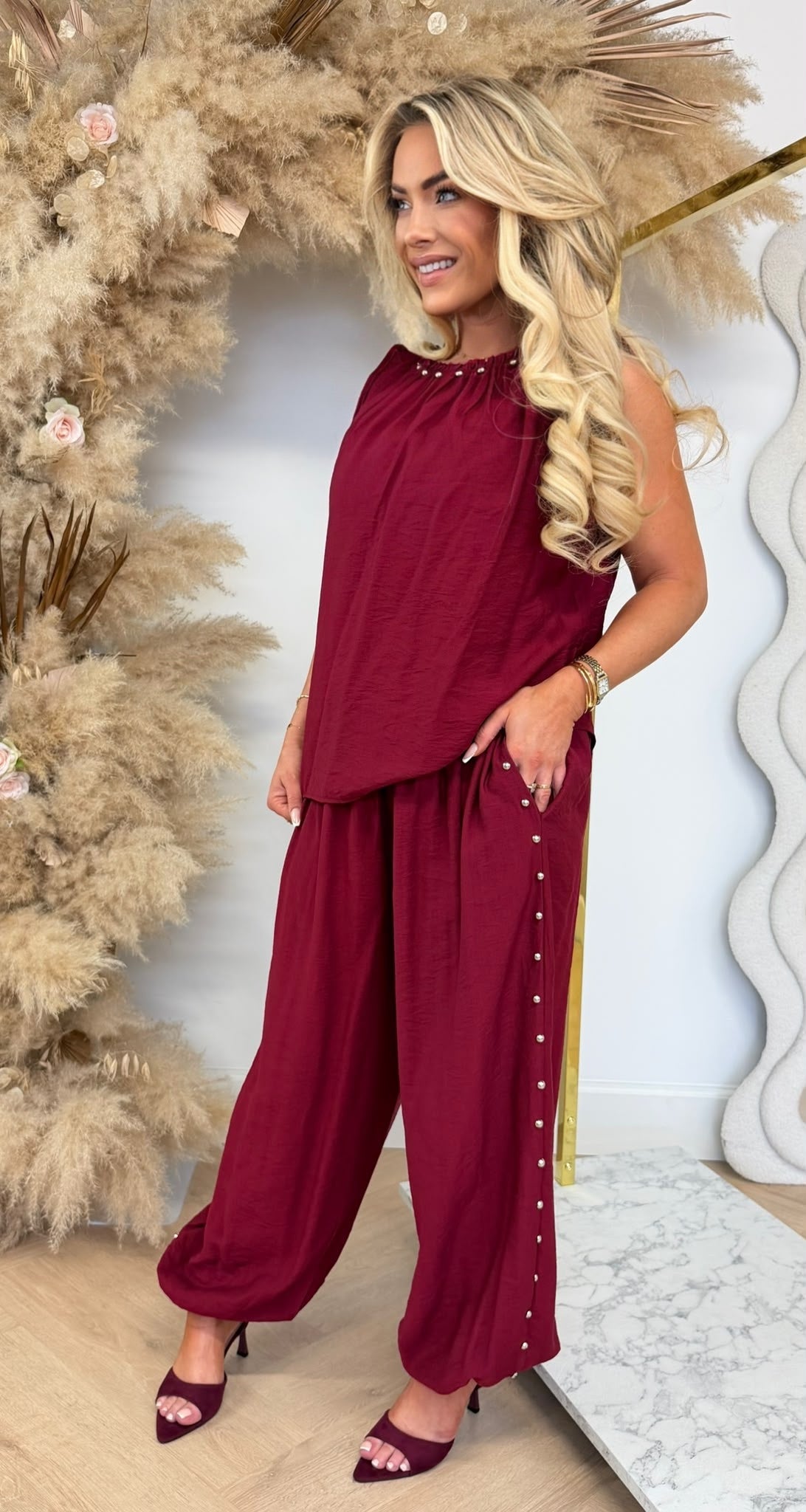 KIMBERLY SET BURGUNDY