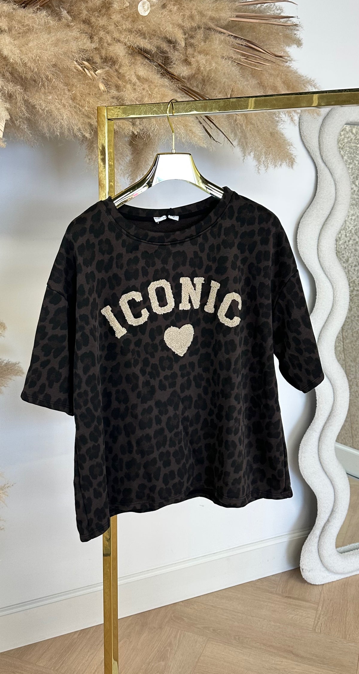 TEDDY ICONIC HEART LEO SHIRT 9712 TAUPE