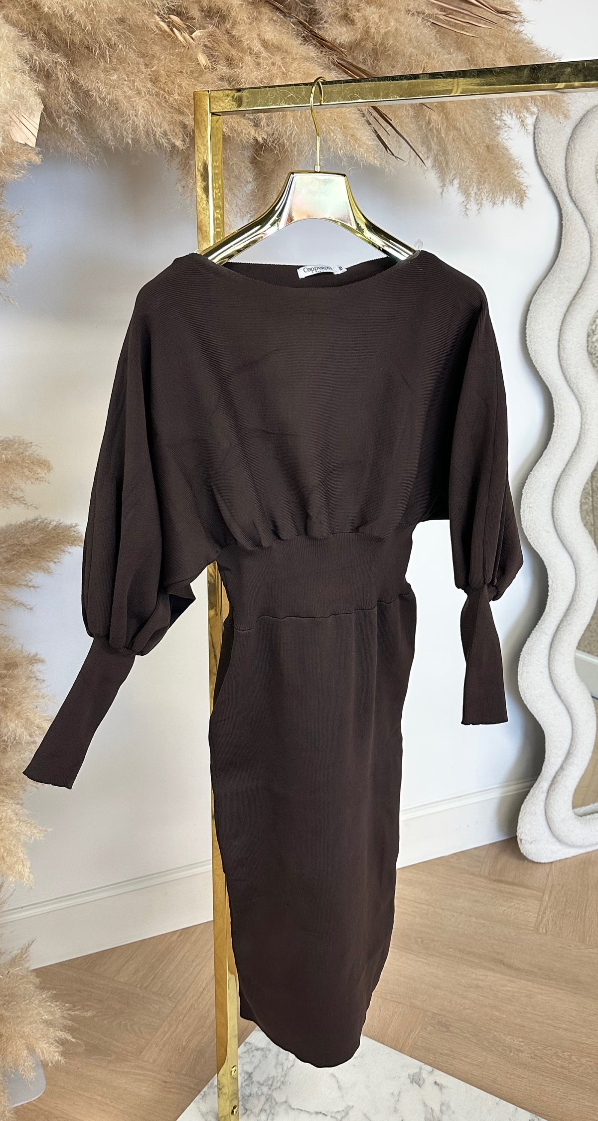 BOORDY STRETCH DRESS 7050 BROWN