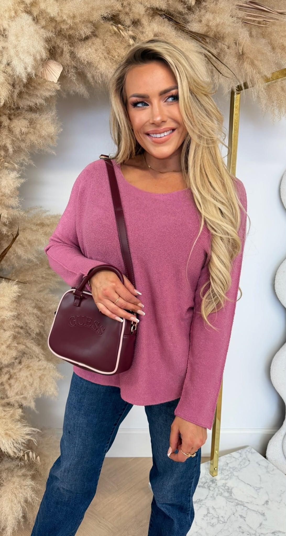 ROUND NECK SOFT TOP OLDPINK