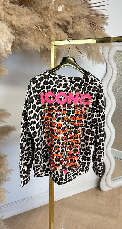 ICO LEOPARD SWEAT BEIGE
