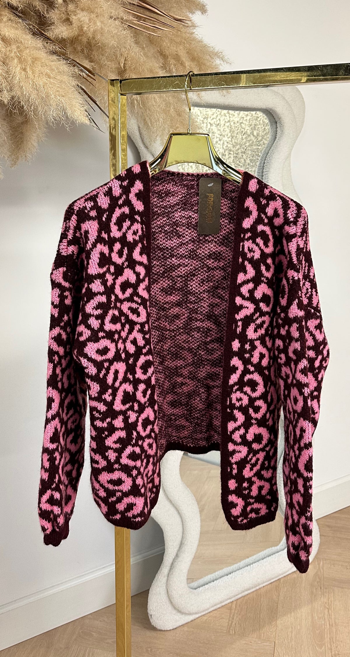 LEOPARD SOFT VESTJE 4537 PINK