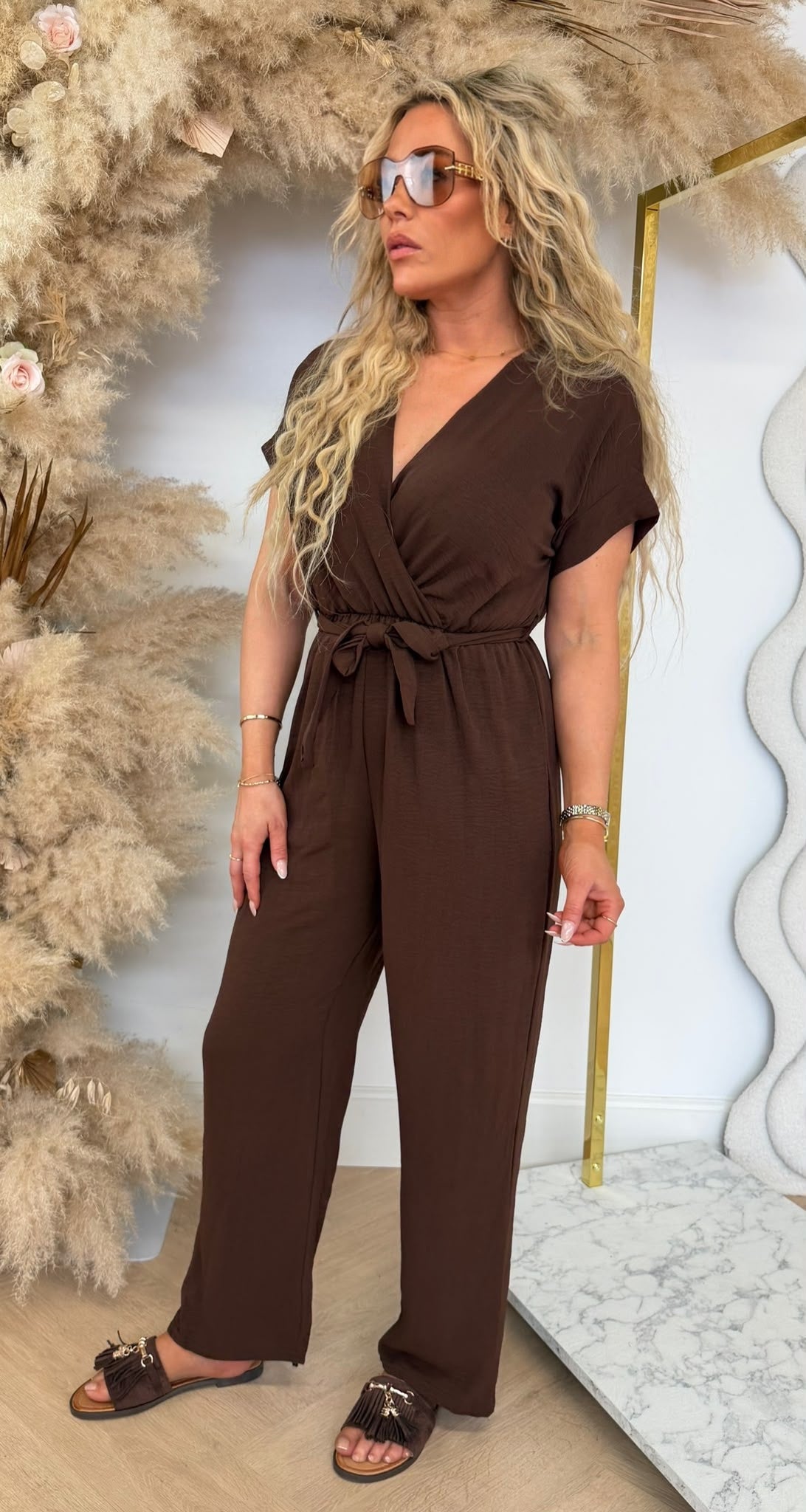 CHEY JUMPSUIT BROWN