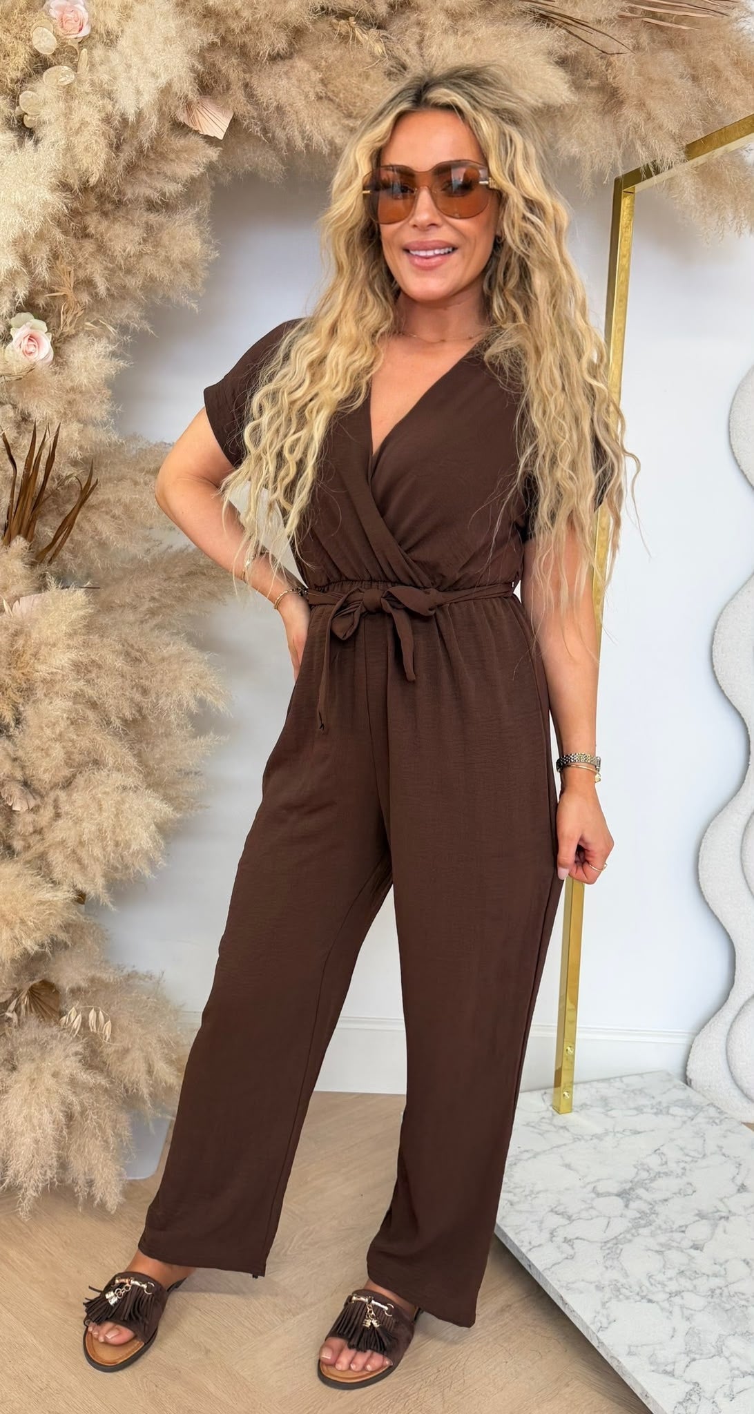 CHEY JUMPSUIT BROWN