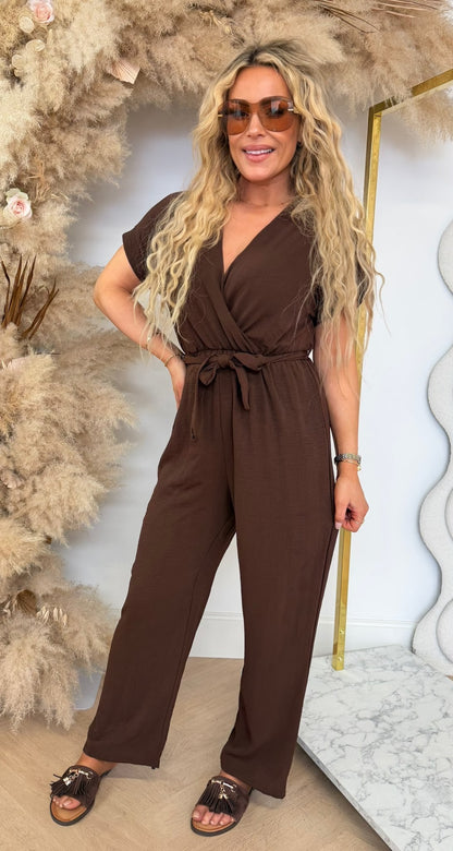 CHEY JUMPSUIT BROWN