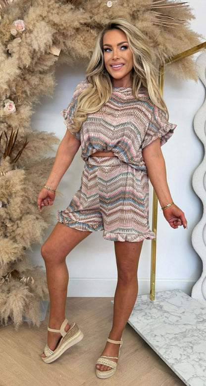 KIM PRINTY SET BEIGE