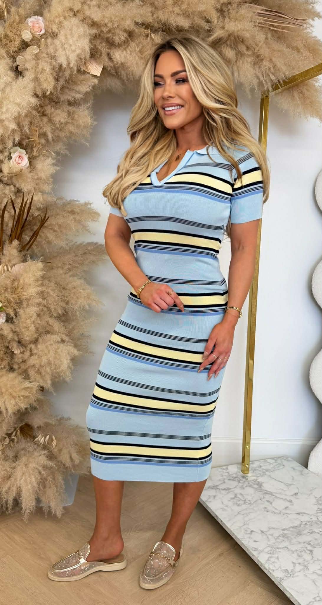 LISSIMO KRAAG DRESS 9839 BLUE