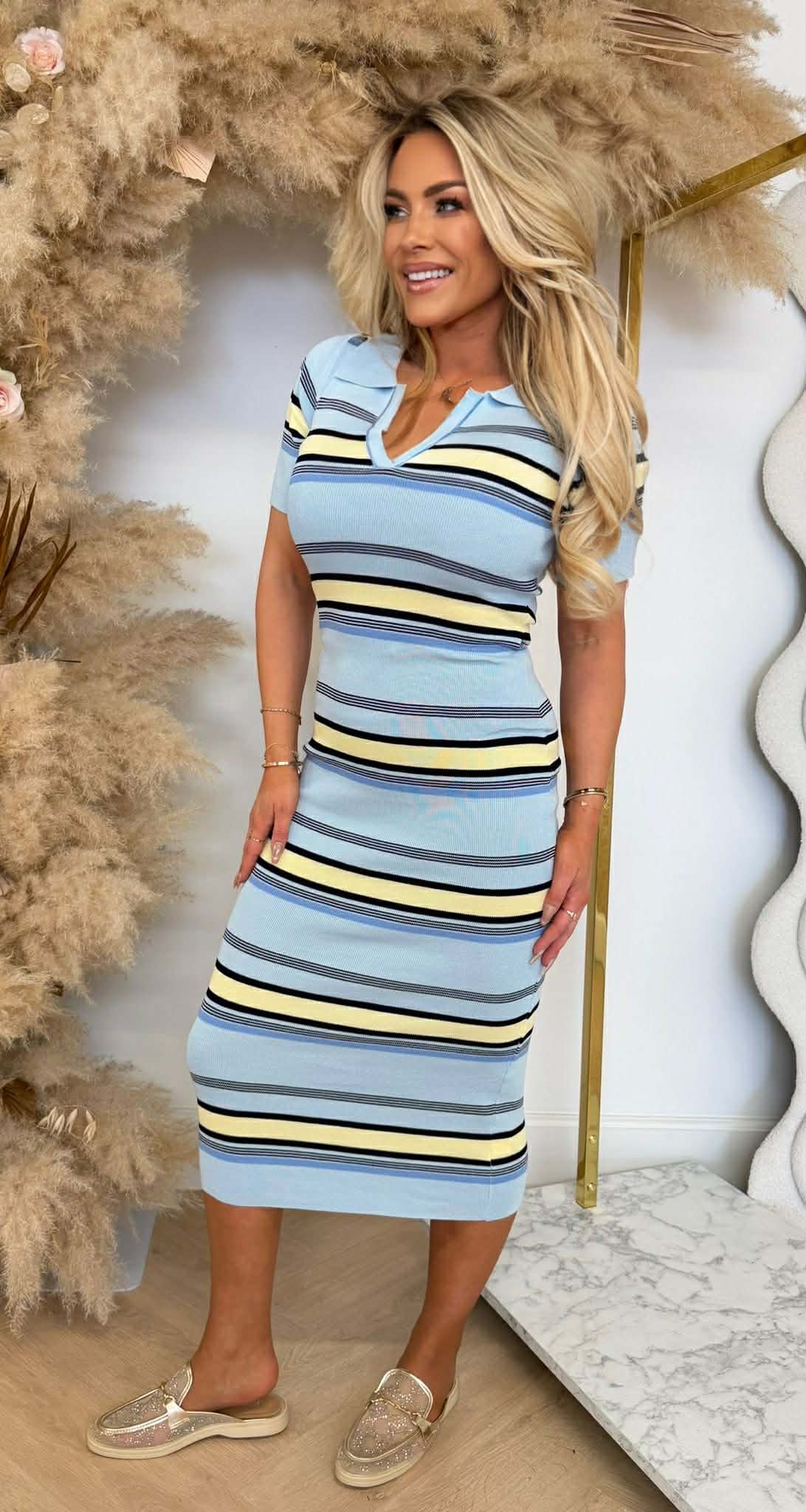 LISSIMO KRAAG DRESS 9839 BLUE