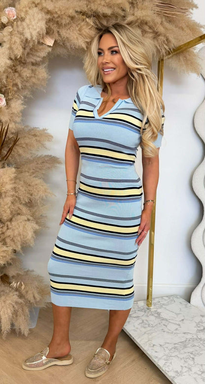 LISSIMO KRAAG DRESS 9839 BLUE