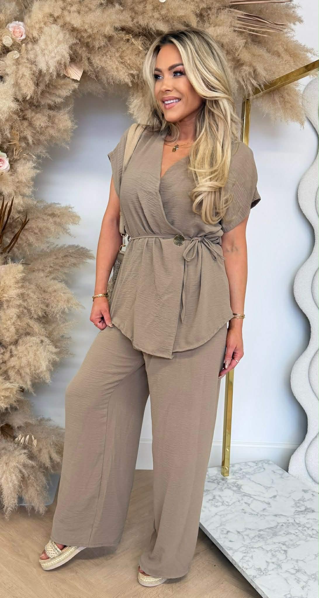 MIRANDA 2 PIECE SET TAUPE