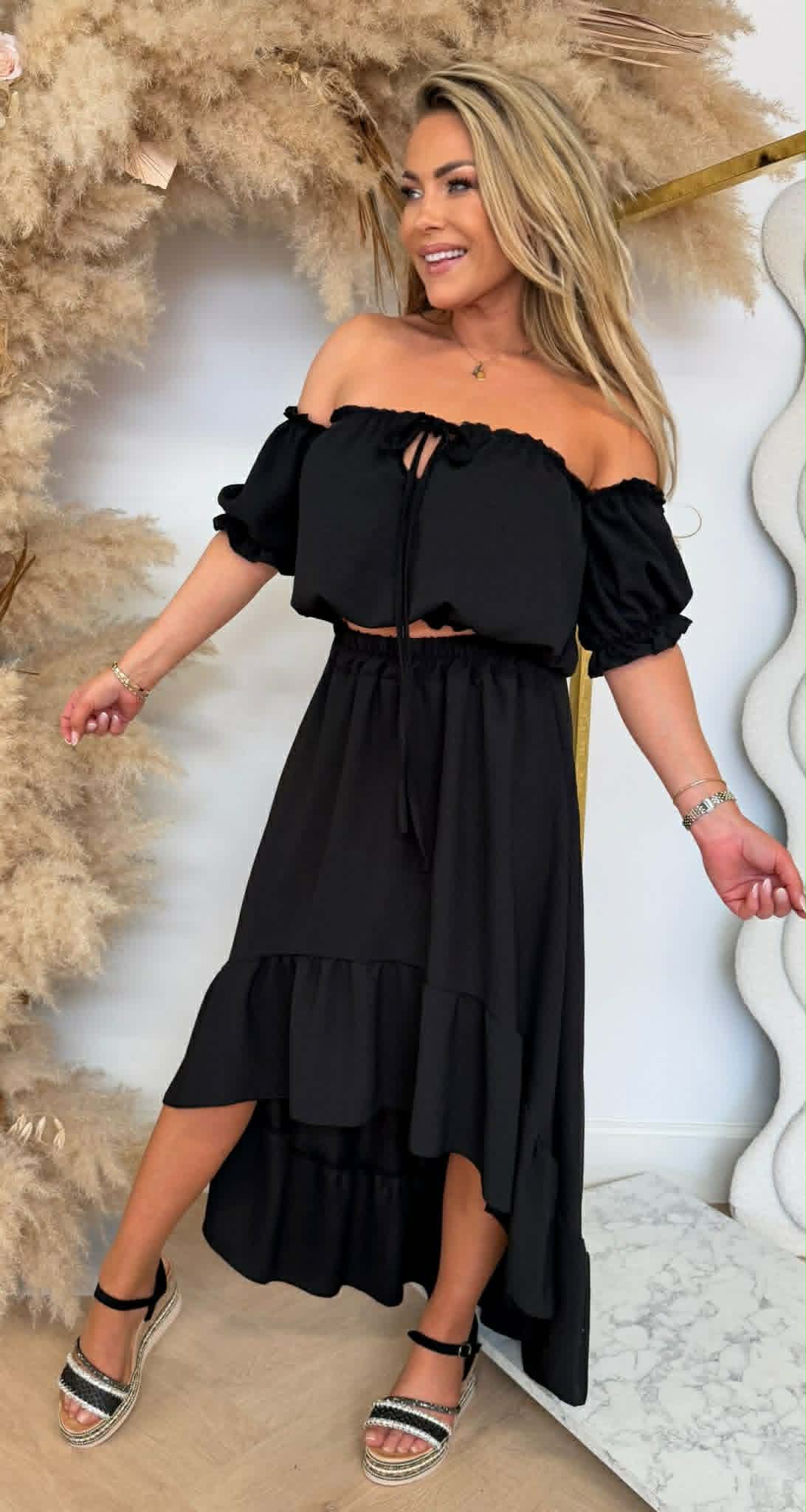 MYRTE 2 PIECE SET BLACK