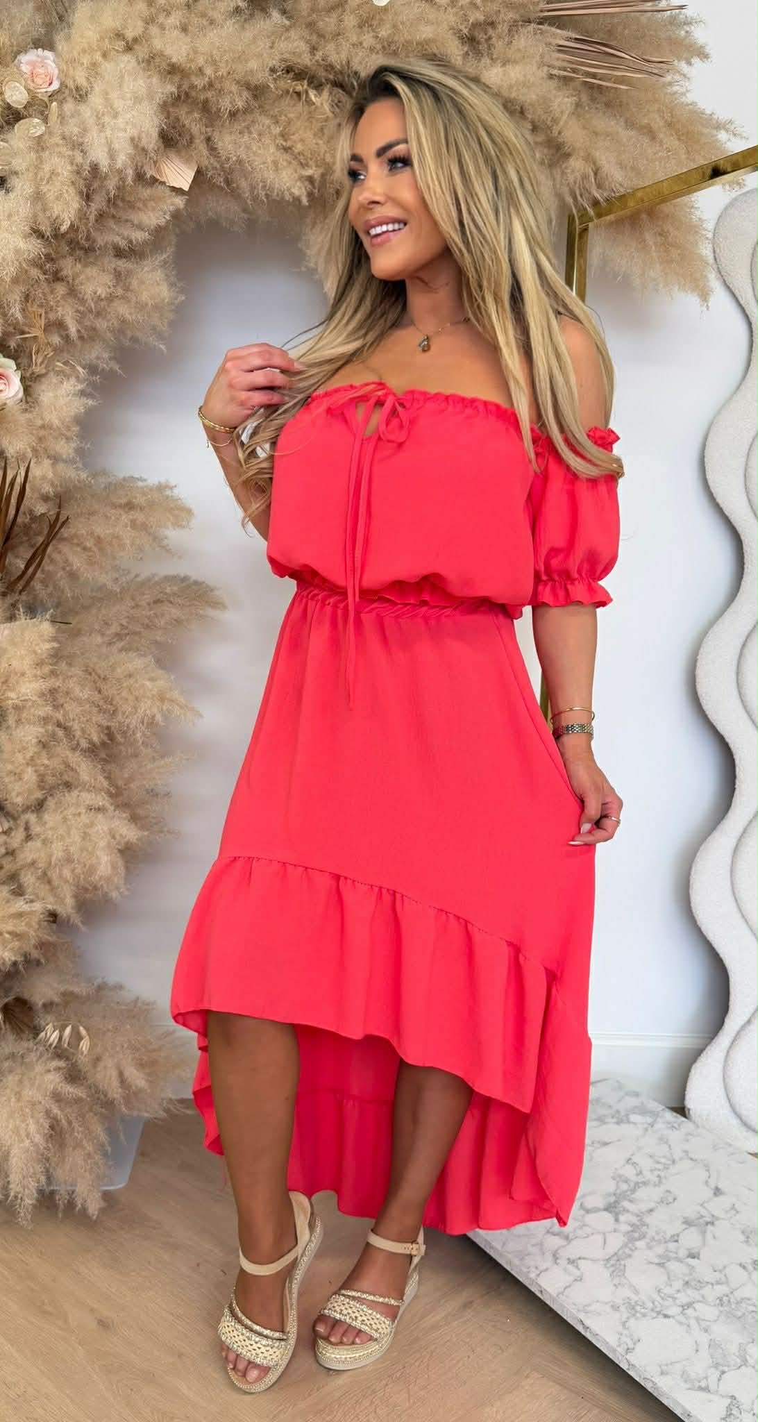 MYRTE 2 PIECE SET CORAL