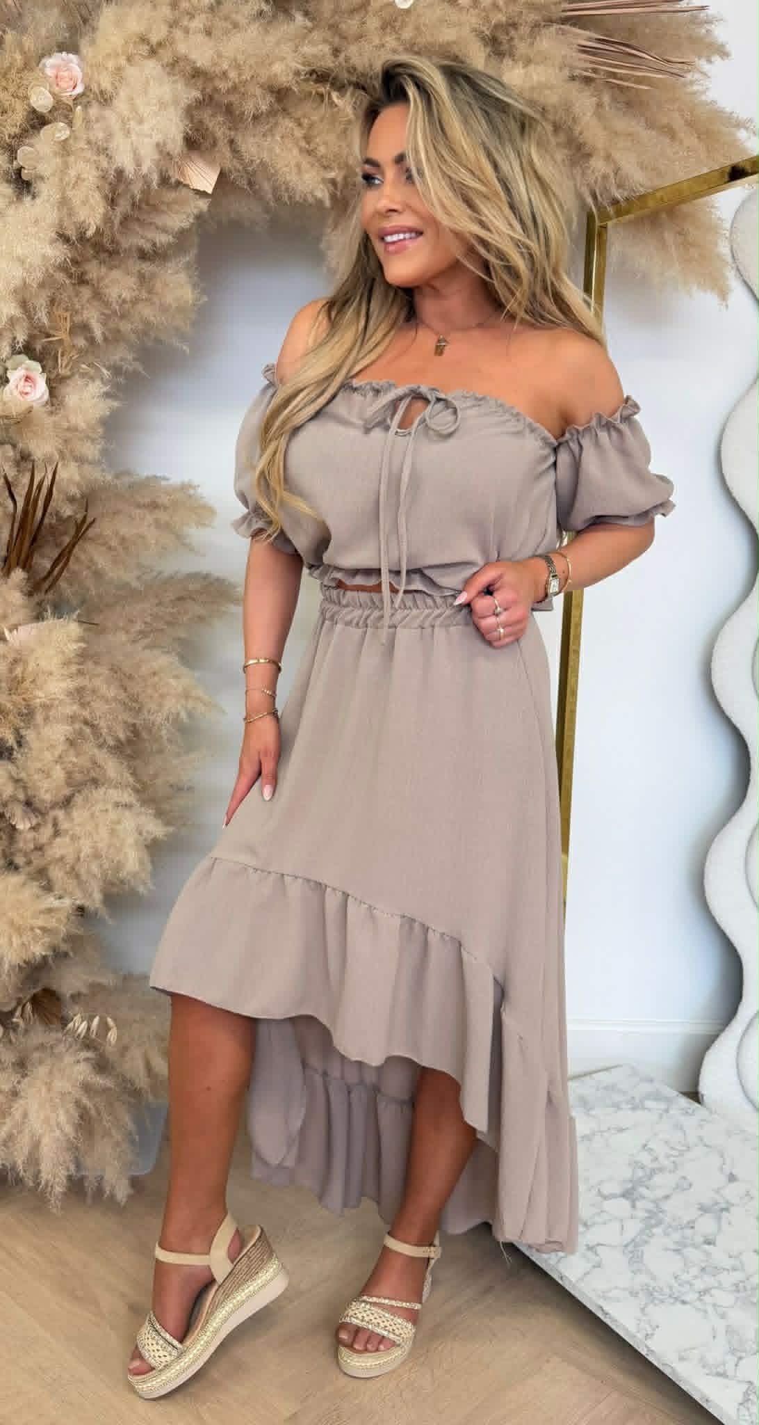 MYRTE 2 PIECE SET TAUPE