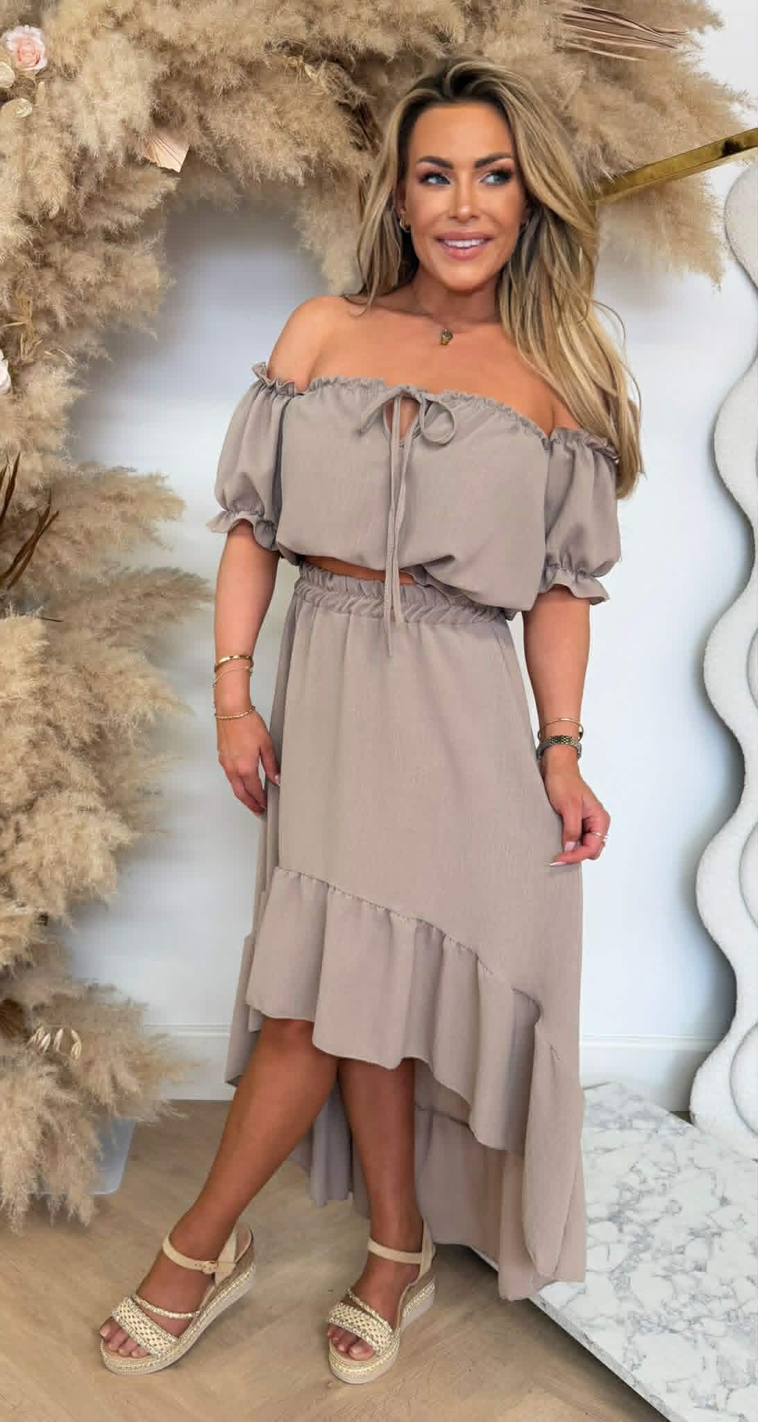 MYRTE 2 PIECE SET TAUPE