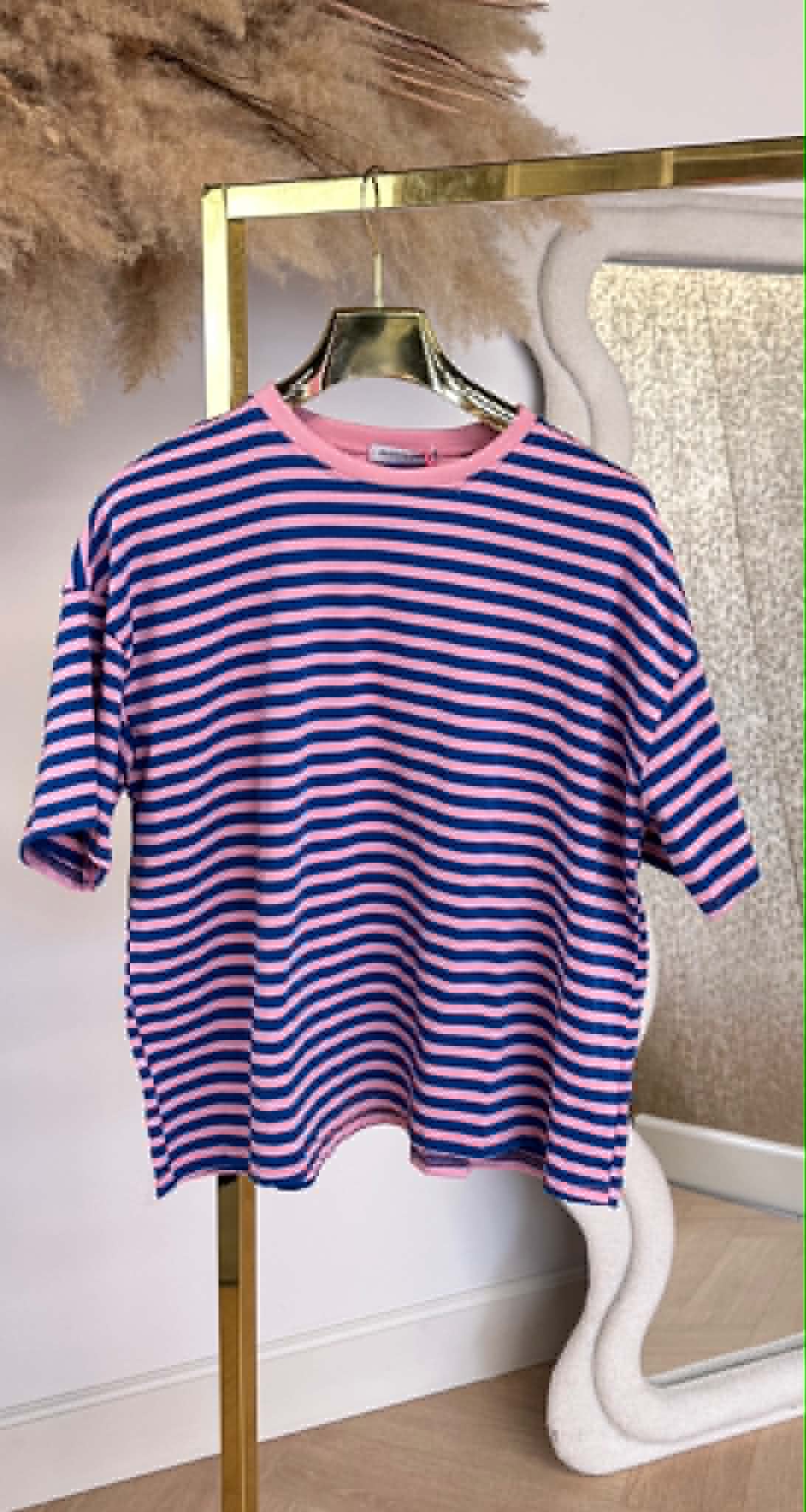 NENY STRIPE TEE KOBALT