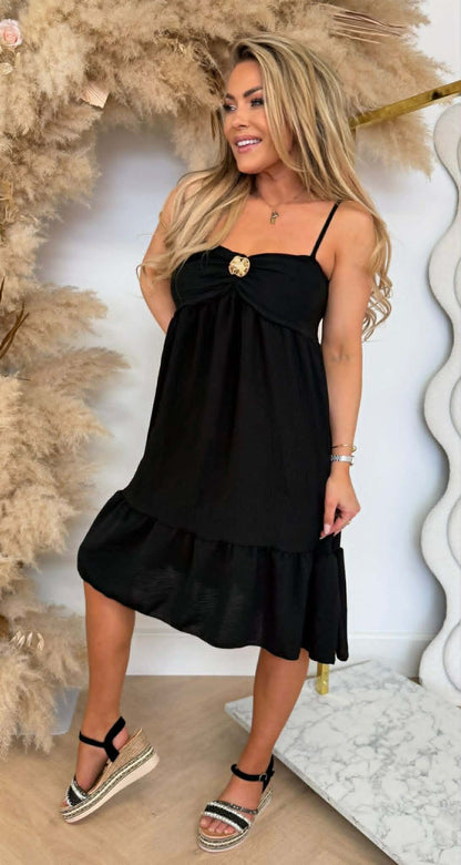 NEW COLLECTION VACATION DRESS BLACK