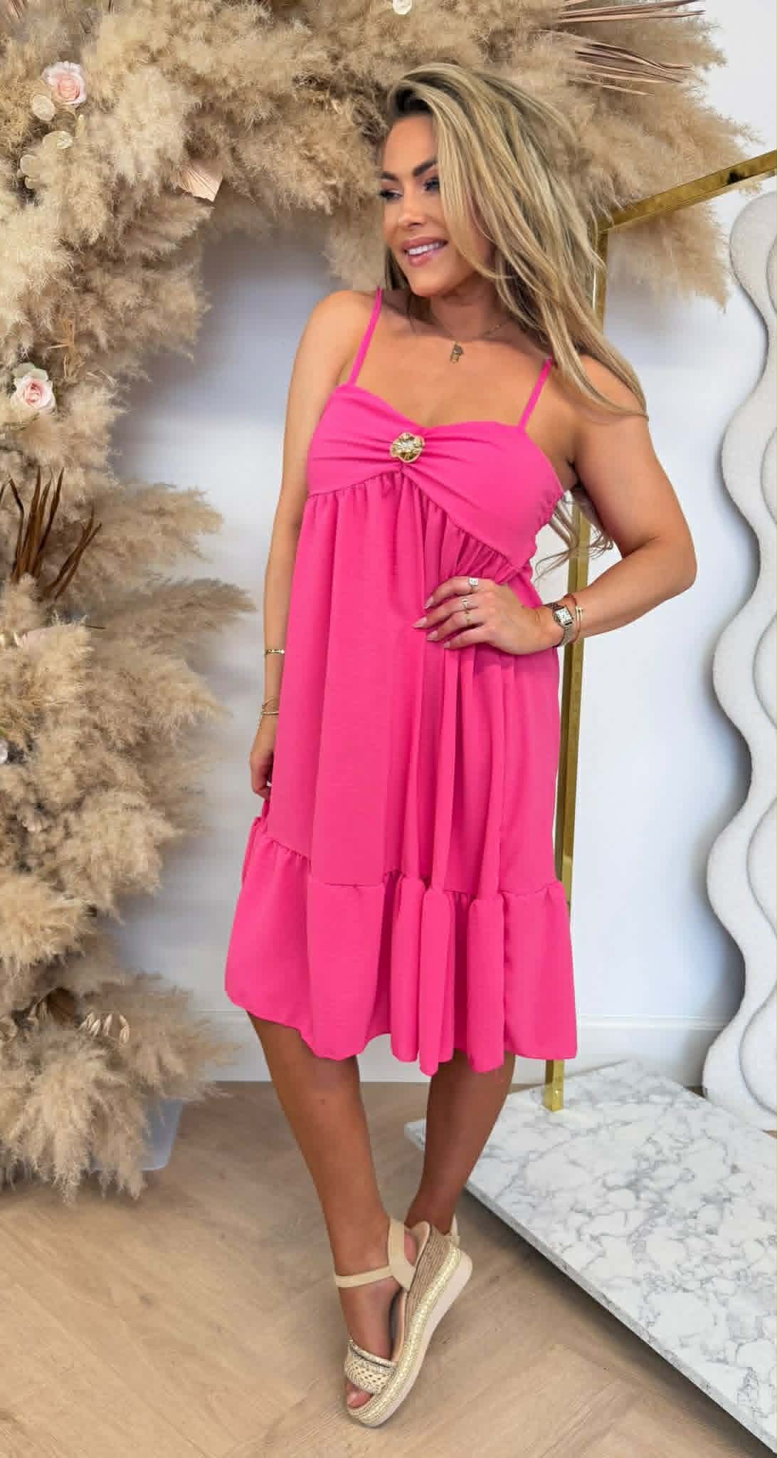 NEW COLLECTION VACATION DRESS FUCHSIA