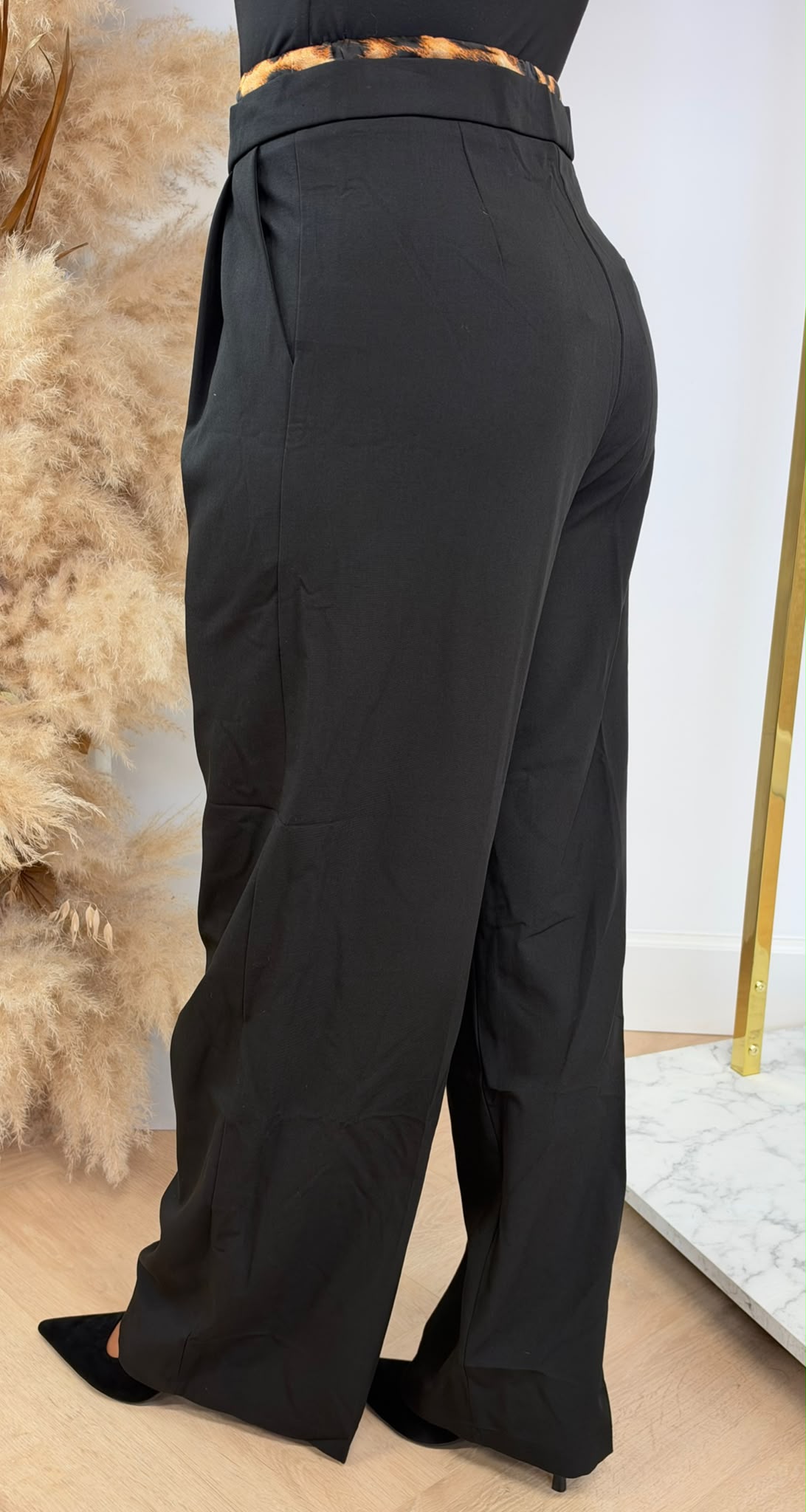 LEOPARD PANTALON 1289 BLACK