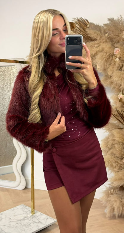 IMARA HARIY CROPPED JAS BORDEAUX