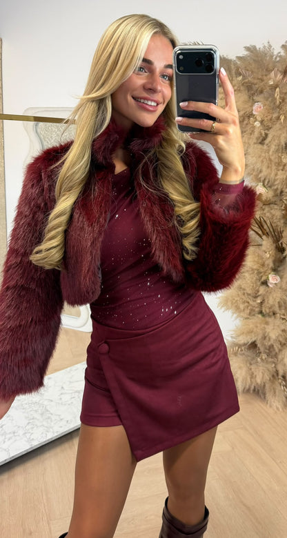 IMARA HARIY CROPPED JAS BORDEAUX