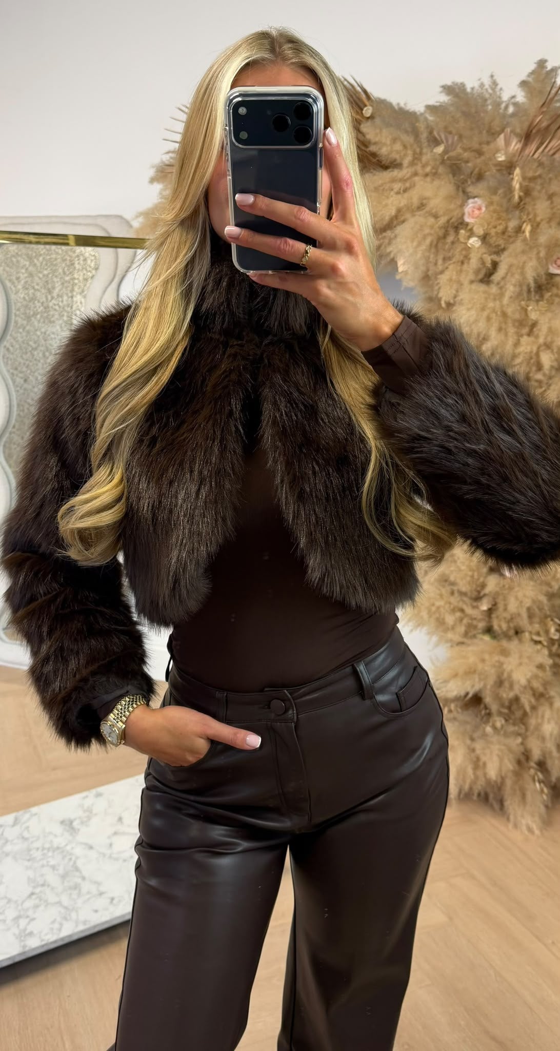 IMARA HARIY CROPPED JAS CHOCO