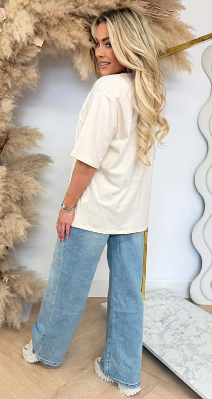 PROSECCO MOOD TEE 2206 BEIGE