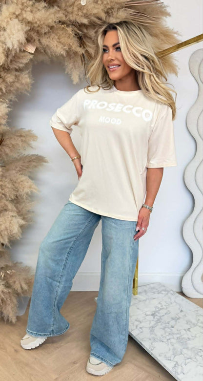PROSECCO MOOD TEE 2206 BEIGE