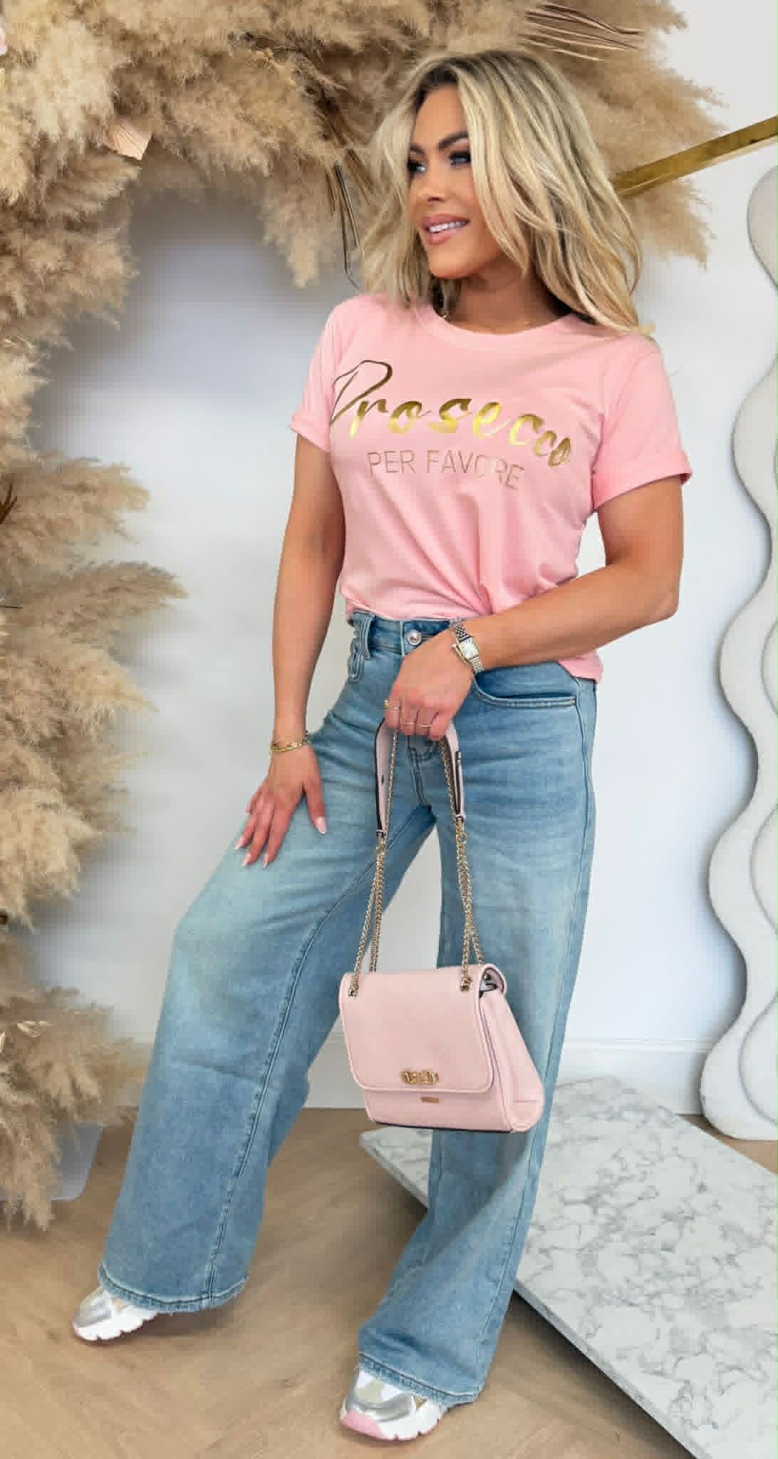 PROSECCO PER FAVORE GOLD TEE 9755 PINK