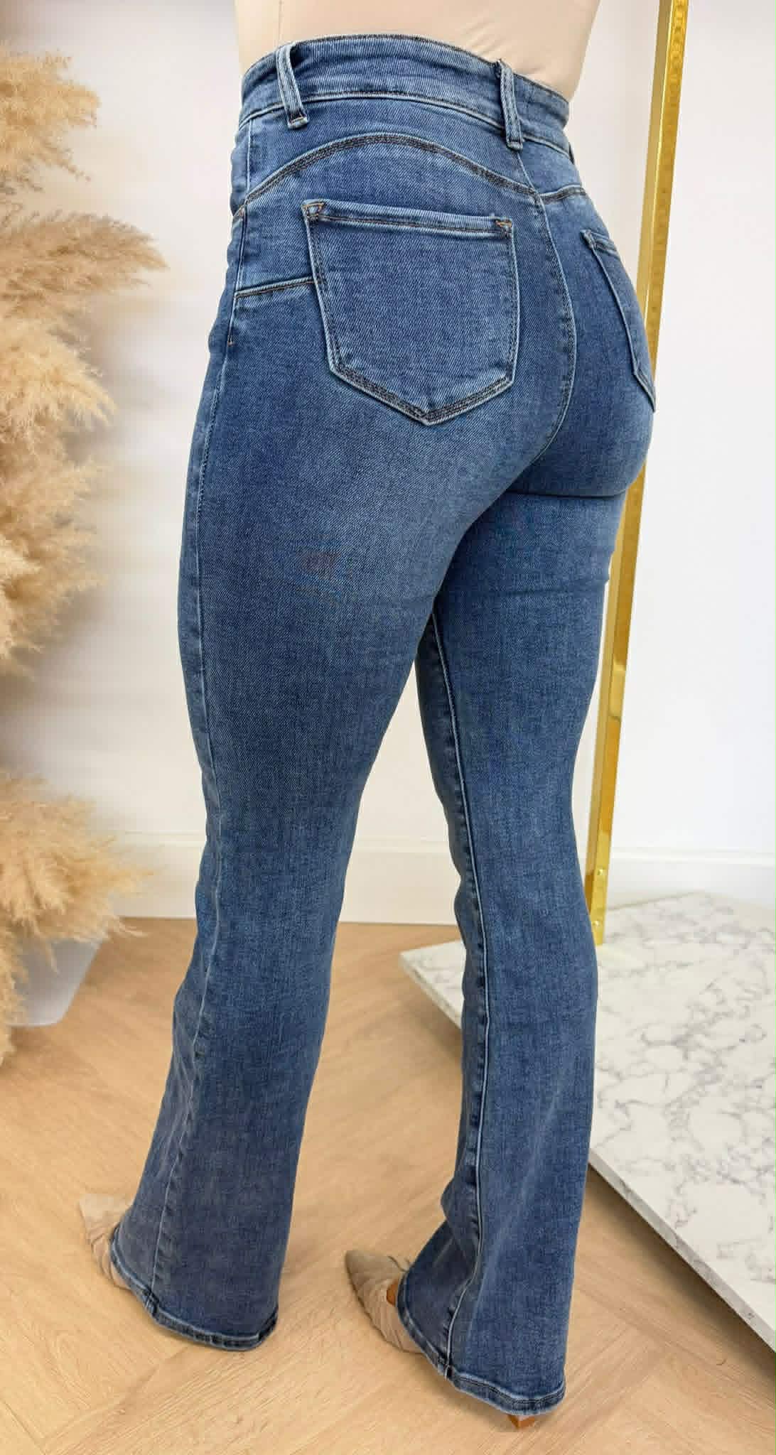 PUSH UP FLARED JEANS 5373-1